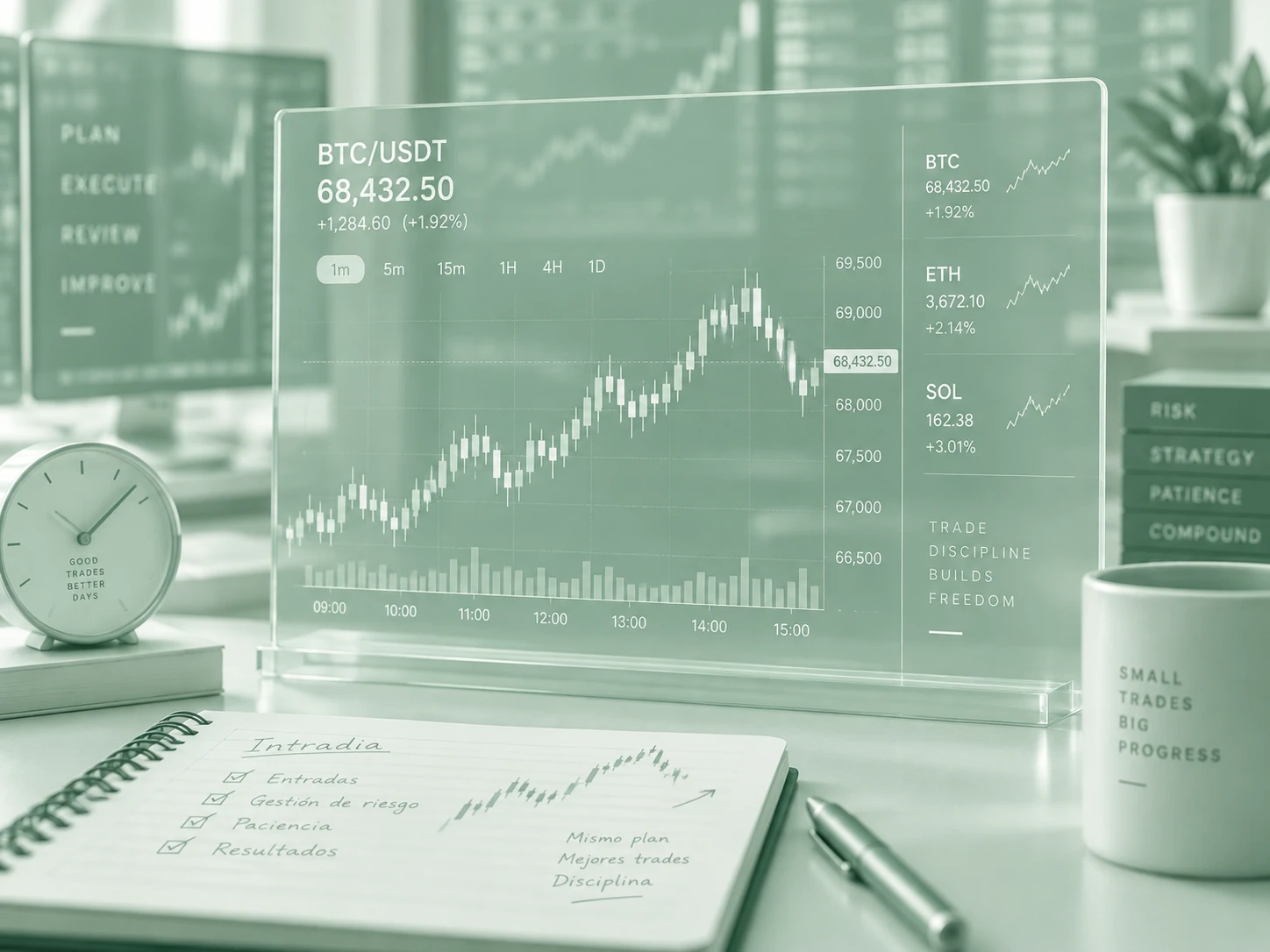 Scalping intradía con criptos: operaciones rápidas — curso de Giancarlo Prisco